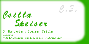 csilla speiser business card